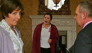 Mary telling Hayley it's your day, not a trainspotters' outing