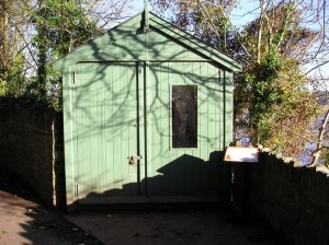 Exterior of Dylan's Writing Shed