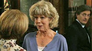 Audrey telling Gail off at party
