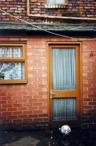 Coronation Street back door, old houses