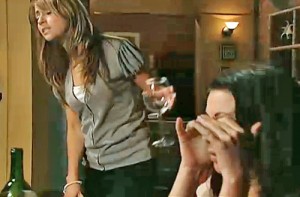 Maria yelling go to sleep to her son