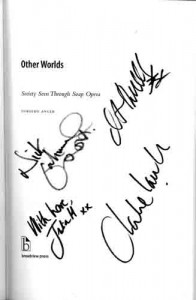 Other Worlds autographed page