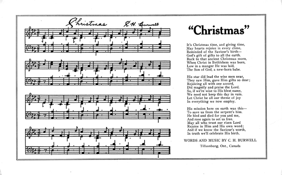 Christmas Song by Charles H Burwell