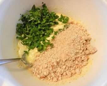 zucchini egg breadcrumbs and herbs