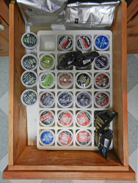 coffee pods in drawer-photo-d-stewart