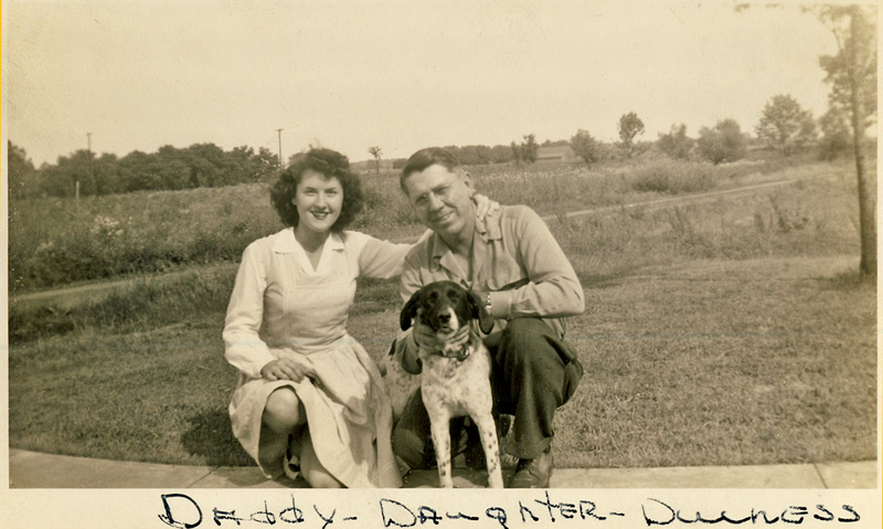 marji dog duchess and monroe smock 1944