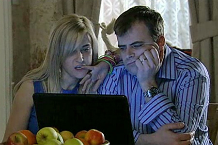 Becky and Steve look at adoptive children website - needs a home