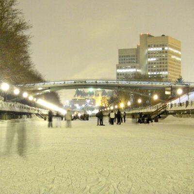 Skating on the canal