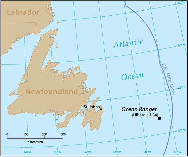 hibernia ocean ranger location