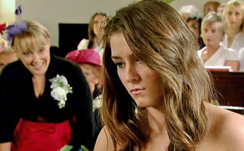 Sally chastising forlorn looking Sophie - broken