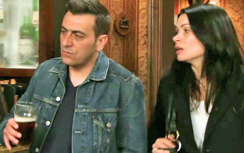 drunk Peter in Rovers sulking