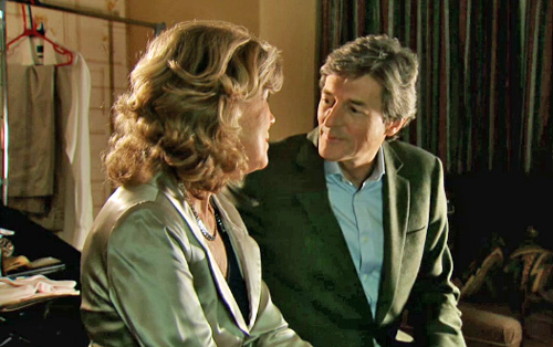 Audrey asking Lewis to stay