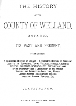 county of welland title page frederick anger